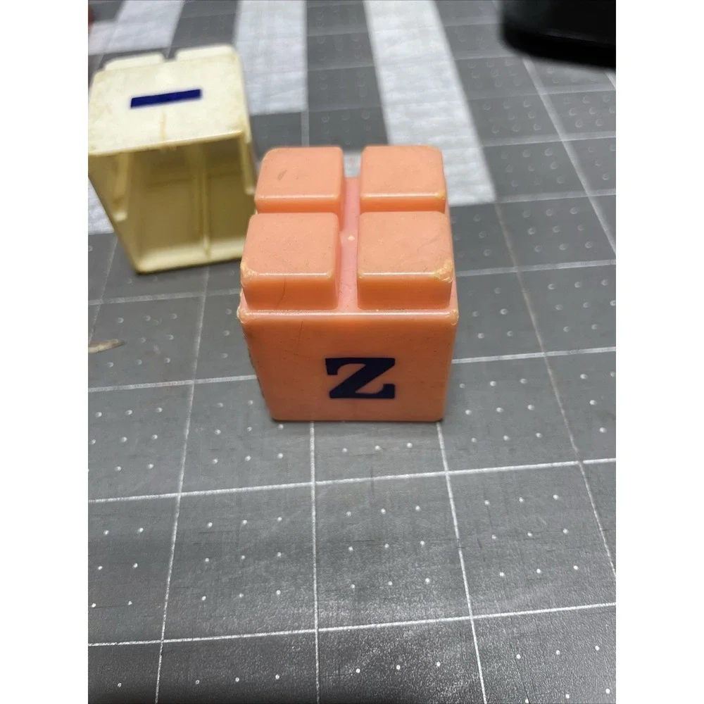 Set of 28 Plastic Blocks 4 sided‎ Puzzle ABC's Word